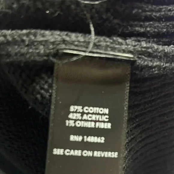 Torrid Black/White Scoop Neck Star Print Pullover Sweater 00 - Picture 6 of 8